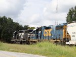 NS 5344 & CSXT 2523 lead a WSSB train